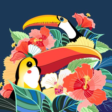 Toucans bitki ve cennet