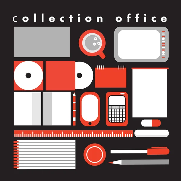 Vector collectie office — Stockvector