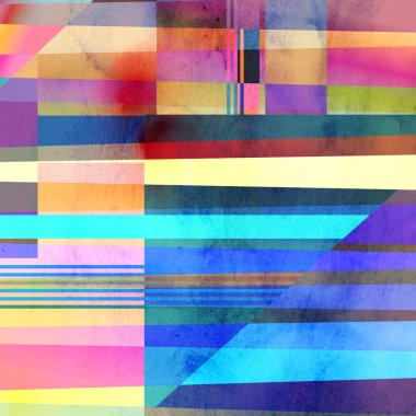 Sulu Boya geometrik arka plan