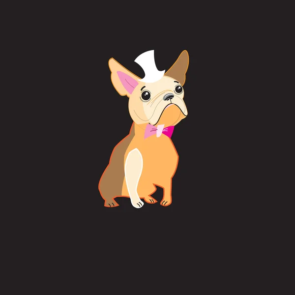 Perro vector bulldog — Vector de stock