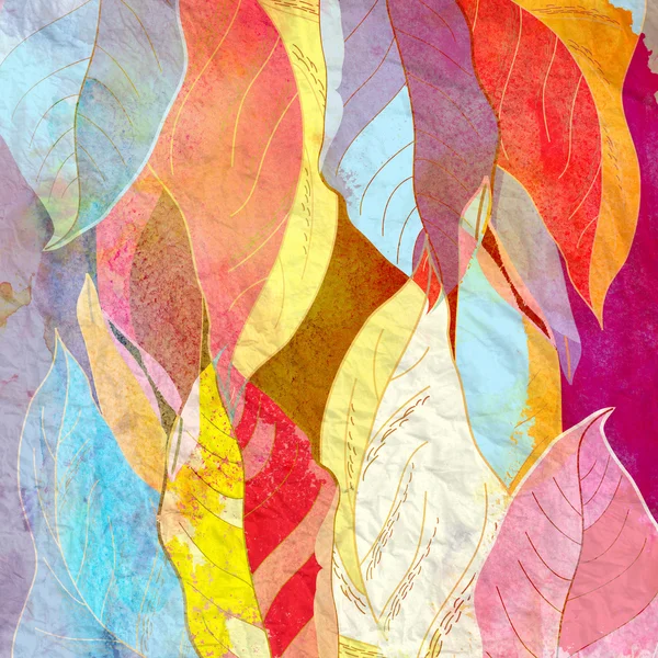 Abstract Ιστορικό Φθινοπωρινά φύλλα — Φωτογραφία Αρχείου