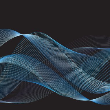 grafik mavi dalgalar