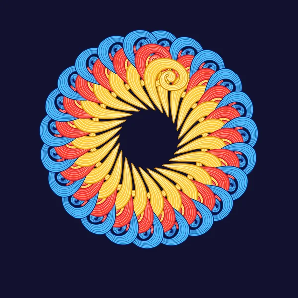 Αφηρημένο κυκλικό μοτίβο — Διανυσματικό Αρχείο