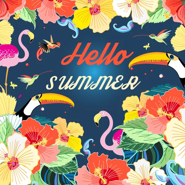 Bright summer background — Stock Vector