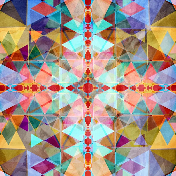 Sulu Boya geometrik arka plan — Stok fotoğraf