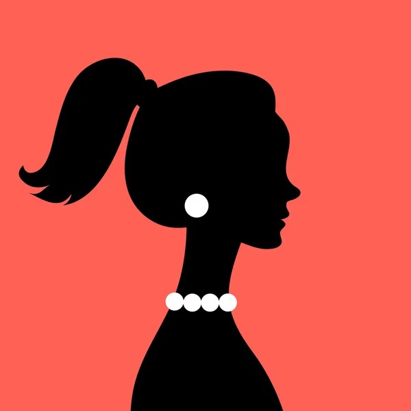 बाल कटवाने के साथ एक महिला का चित्र — स्टॉक फ़ोटो, इमेज