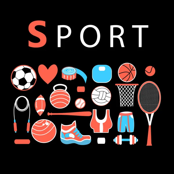 Sportowe jasny zestaw — Wektor stockowy
