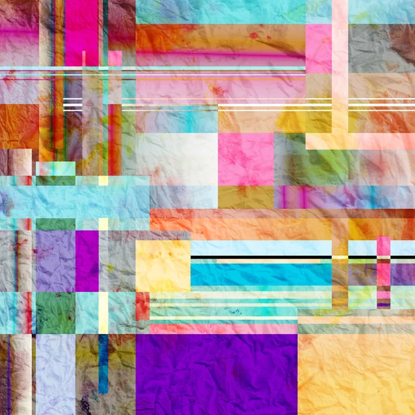 Abstract watercolor geometric background — Stock Photo, Image