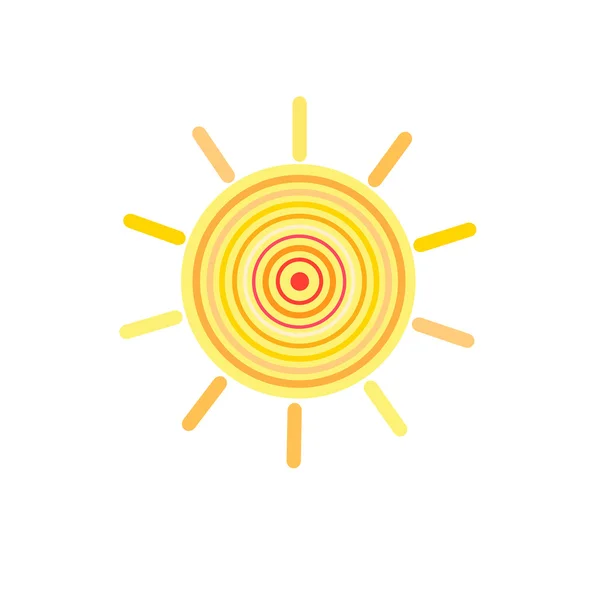 Signe de la couleur du soleil — Image vectorielle