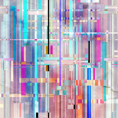 Sulu Boya geometrik arka plan