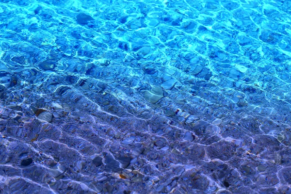 Όμορφη Φωτογραφία Καθαρά Νερά Στη Θάλασσα Υπόβαθρο Θαλασσίου — Φωτογραφία Αρχείου