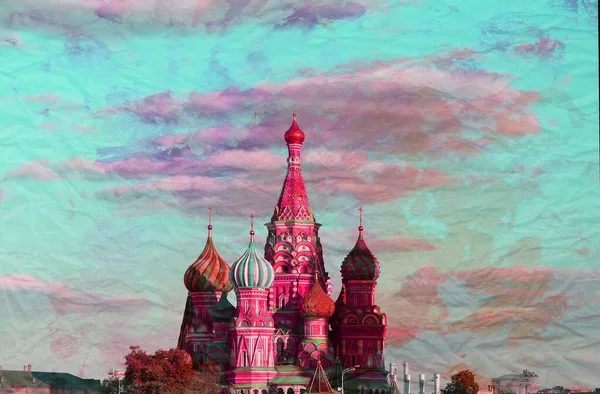 Fotohintergrund Schöne Retro Landschaften Des Moskauer Kreml Beispiel Moskau Für — Stockfoto