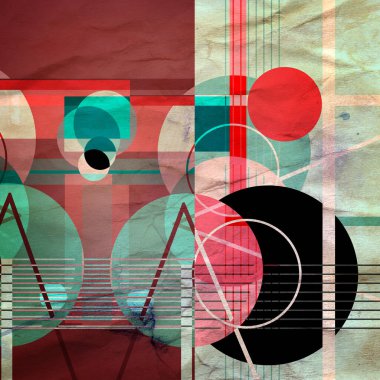 Soyut geometrik suluboya arka planı