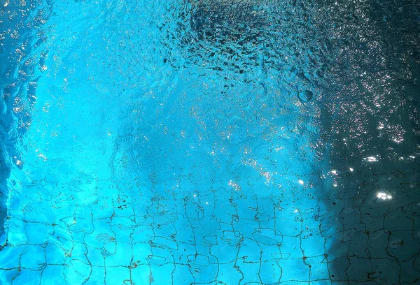 Blue Water Transparent Swimming Pool Background Movement — Stock Photo, Image