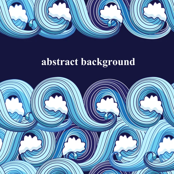 Abstract background with waves — Stock Vector