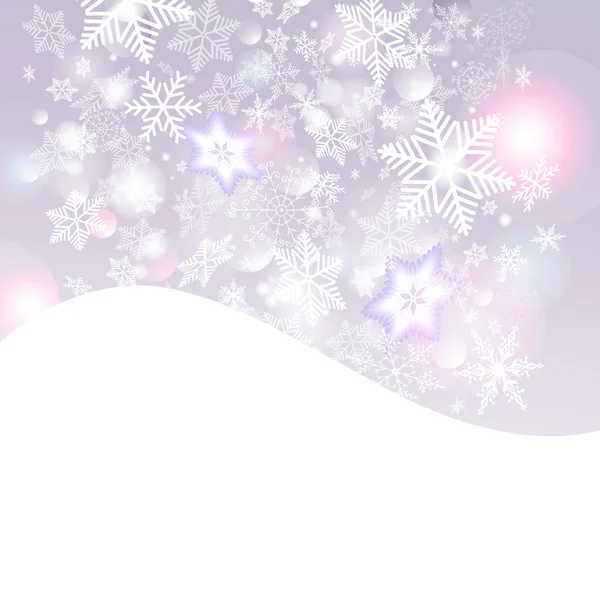 Winter background with snowflakes — Stock Vector