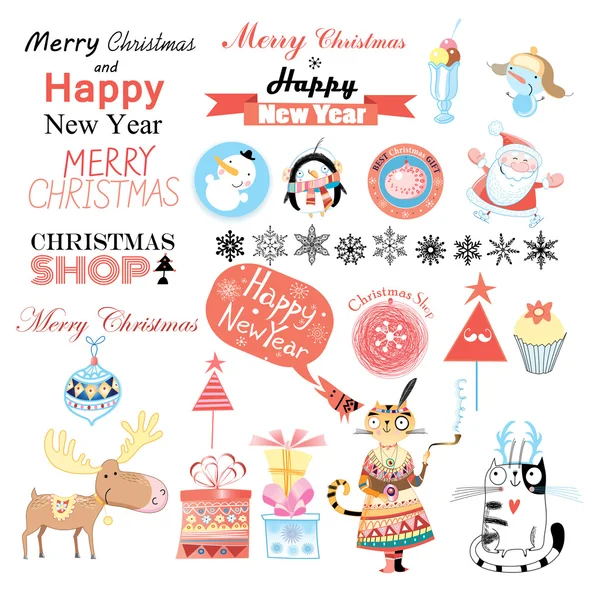 Set de Navidad — Vector de stock