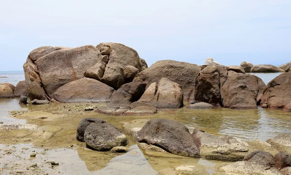 Unusual rocks and boulders in the sea — Stock Photo, Image