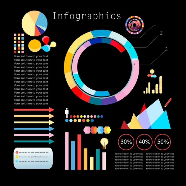 Ensemble d'infographies — Image vectorielle