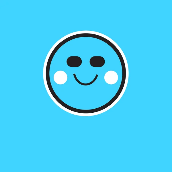 Simbolo persona sorriso — Vettoriale Stock