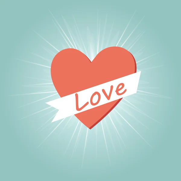 Love heart — Stock Vector