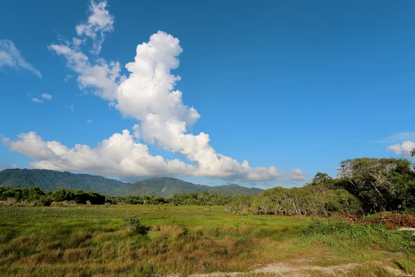 Paisaje tropical con nube —  Fotos de Stock