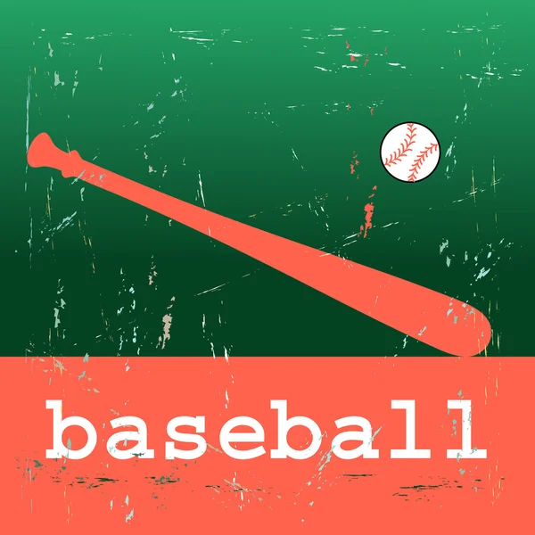 Affiche baseball — Image vectorielle