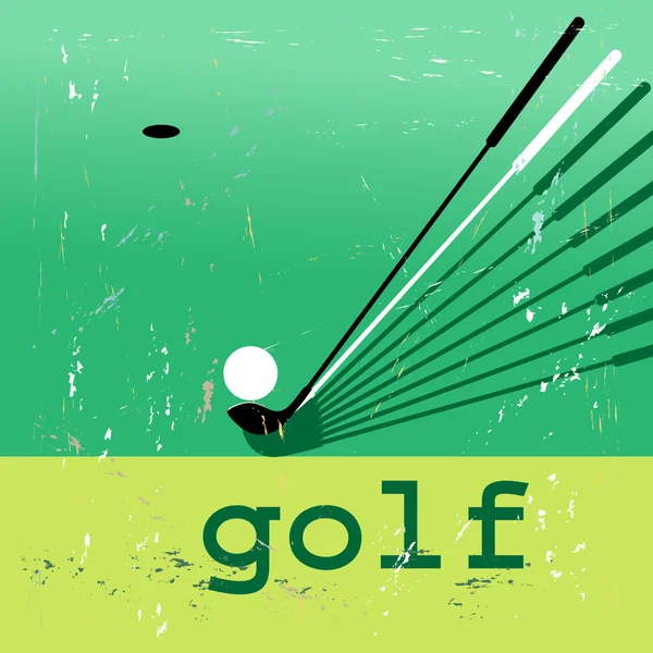 Poster golf — Stock Vector