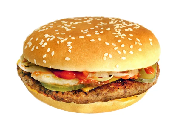 Büyük lezzetli burger — Stok fotoğraf