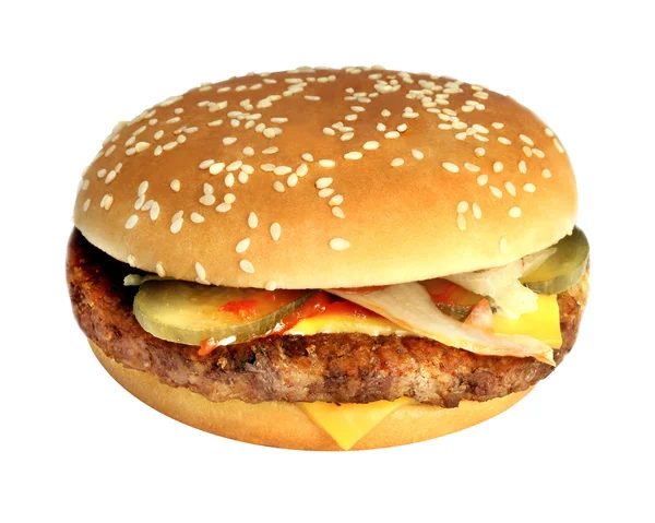 Большой вкусный бургер — стоковое фото