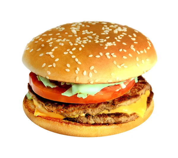 Wielki smaczny Hamburger — Zdjęcie stockowe