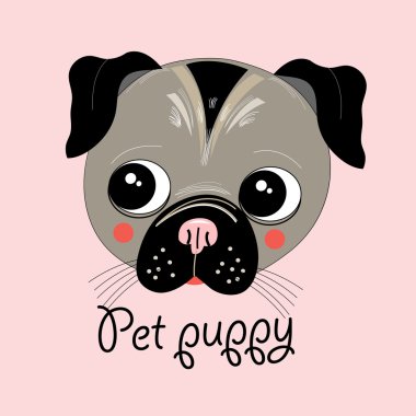 bir köpek yavrusu portresi