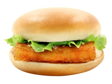 Balık fileto ile fotoğraf Burger