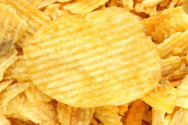 Textur von Kartoffelchips — Stockfoto