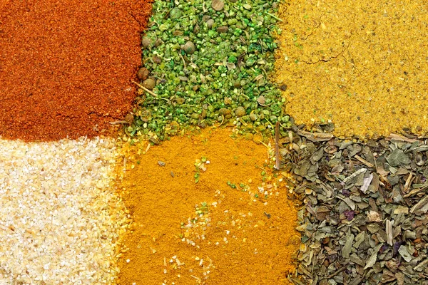 Background different seasonings — Stock Photo, Image