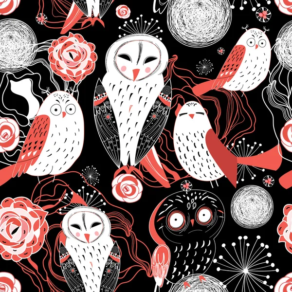 Modèle graphique hibou — Image vectorielle