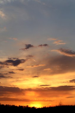 Fotoğraf günbatımı gökyüzü