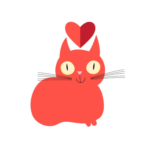 Chat rouge — Image vectorielle