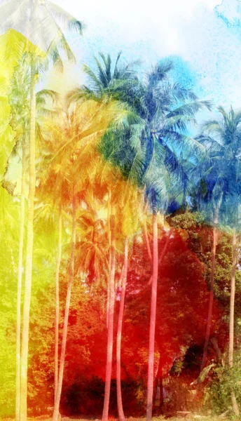 Paisaje tropical abstracto —  Fotos de Stock