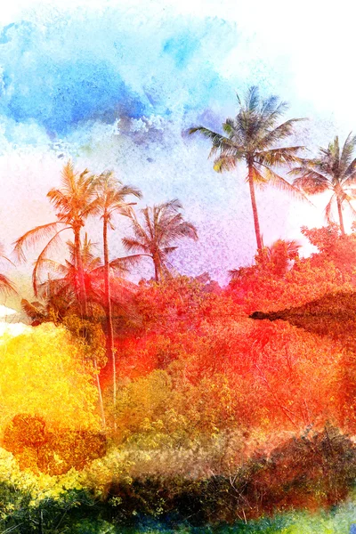 Paysage tropical abstrait — Photo