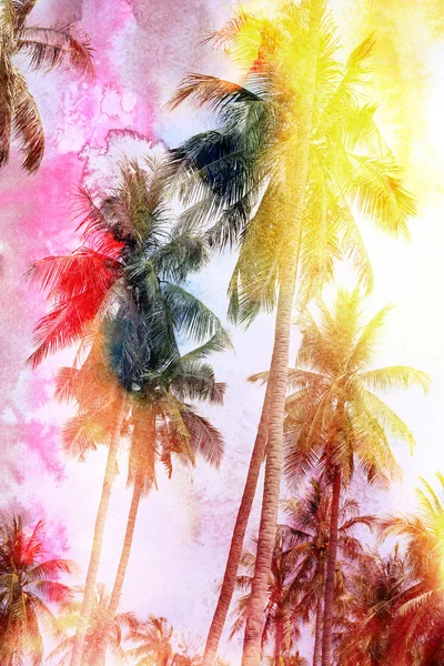 Abstract tropical landscape — Stock Photo, Image