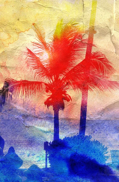 Paysage tropical abstrait — Photo