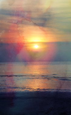 güzel deniz günbatımı 