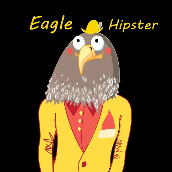 Hipster da águia —  Vetores de Stock