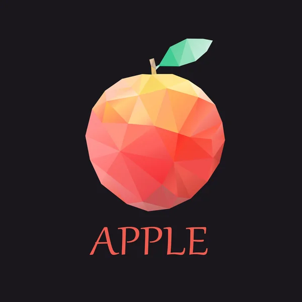 Apple barevné trojúhelníky — Stockový vektor