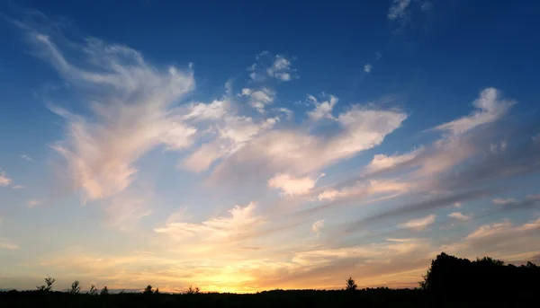 Zdjęcie niebo zachód słońca — Zdjęcie stockowe