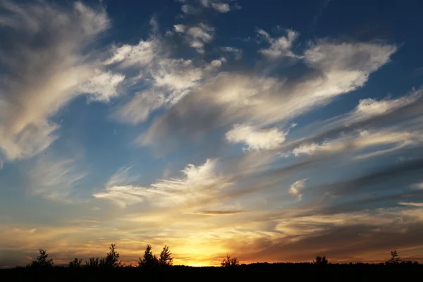 Foto tramonto cielo — Foto Stock