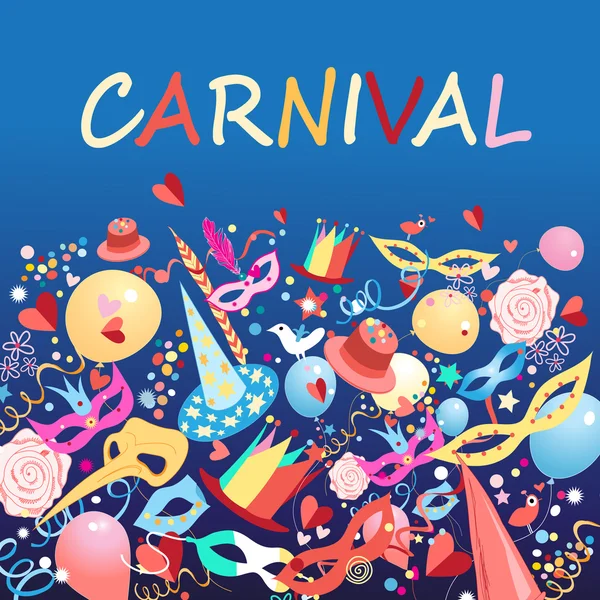 Fundo do Carnaval — Vetor de Stock