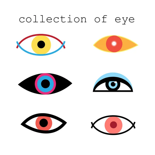 Сбор глазных знаков — стоковый вектор