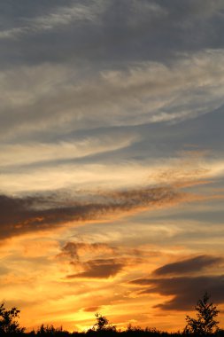 Fotoğraf günbatımı gökyüzü